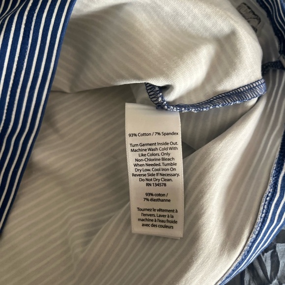 Vineyard Vines Navy White Striped Dress NWT Girls Mediim 10-12 - Picture 4 of 5